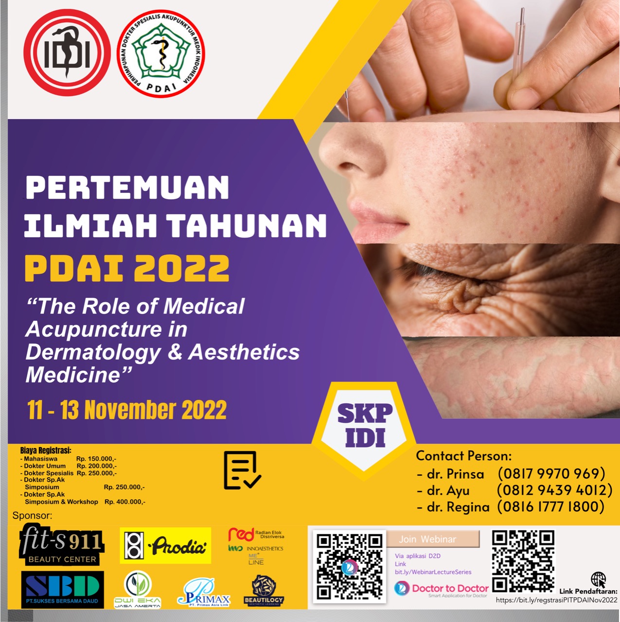 SIMPOSIUM dan WORKSHOP “The Role of Medical Acupuncture in Dermatology and Aesthetic Medicine” - 